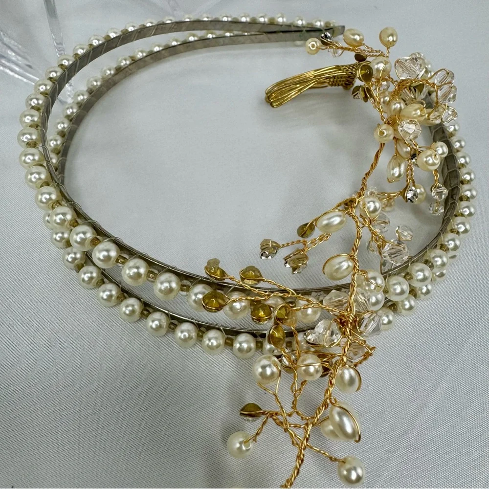 Elegant Gold and Silver Hair Accessories Set including Crowns fir the Princess